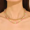 Collar multicapa retro de perlas de mariposa de diseño nicho femenino ins europeo y americano, accesorios de moda para mujer al por mayor Yiwu