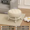 Banquinho com Rodízios Giratórios para Uso Doméstico, Banquinho Baixo com Rodas, Banquinho Móvel com Rodas, Banquinho Redondo Pequeno da Moda, Banquinho de Sofá, Cadeirinha