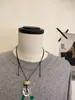 Collar Largo con Colgante de Agujero de Viento Escarchado para Mujer Nuevo Estilo Chino Diseño de Lujo Ligero Cadena de Suéter Deslizante de Gama Alta de Nicho