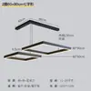 Lámpara de araña minimalista italiana para sala de estar, lujo ligero, diseñador creativo, de alta gama, atmosférica, anillo protector para los ojos, lámpara de araña para comedor, aluminio, otro