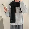 En stock al por mayor del fabricante: bufanda de punto trenzado para mujer de invierno con mezcla de lana, color liso, engrosada, versátil, estilo coreano