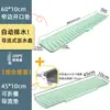 Alfombrilla escurridora extendida de bordes estrechos para fregaderos de cocina, con diseño inclinado para el drenaje del agua, a prueba de salpicaduras y material de silicona para el almacenamiento