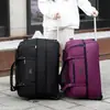 Bolsa de Viaje con Ruedas de Capacidad Aumentada Transfronteriza Bolsa de Equipaje de Tela Oxford Bolsa de Carrito Plegable Bolsa de Movimiento de Tres Ruedas de Altura