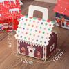 Caja de Empaque de Turrón de Chocolate Estilo Europeo Caja de Dulces Galletas de Casa de Jengibre Navideña