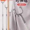 Barra retráctil y ajustable para secar ropa de aluminio espacial, Colgador de ropa engrosado, Estable y colgable, Estante de secado de ropa de almacenamiento, Acero inoxidable