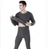 Traje de ropa interior térmica gruesa con forro de polar para hombre, clavo dorado, ropa de otoño, pantalones largos, invierno, mediana edad y ancianos, suéter de algodón para base