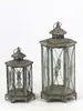 Ornamento Suporte de Vela Romântico Vintage de Ferro Forjado Estilo Europeu, Lanterna de Chão à Prova de Vento, Suporte de Vela, Adereços de Casamento, Lanterna Guia de Caminho