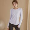 DS06 Top Esportivo de Secagem Rápida Feminino Emagrecedor Manga Longa Camiseta Roupas de Fitness Tamanho Grande Roupas de Yoga Corrida Roupas Profissionais de Fitness