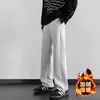 Nuevos Pantalones Deportivos Rectos Pesados de Otoño 2026 para Hombre, Estilo Americano Rayados Moda Exterior Sueltos Deportivos Casuales