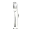 Juego de Cubiertos de Acero Inoxidable 304 Estilo Occidental para Mesa, Cuchillo, Tenedor y Cuchara, Cuchillo para Steak y Pastel de Restaurante, Tenedor para Fruta, Cuchara para Café, Cuchara para Postre de Hotel