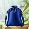 Bolsas de Cetim com Cordão em Estoque, Bolsas de Cordão para Armazenamento de Doces, Bolsas de Cetim Sintético para Embalagem de Perucas, Bolsas de Cetim Personalizadas