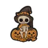 Nuevos imanes de refrigerador magnéticos de dibujos animados transfronterizos con diseños temáticos de Halloween para decoración del hogar festivo, pegatinas magnéticas lindas y relajantes