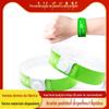Pulseira descartável de PVC para parque aquático, parque de diversões, à prova d'água, ingresso, identificação, cinto, personalização