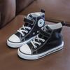 Zapatillas de Lona de Caña Alta para Niños 2026 Verano Estilo Coreano Tenis Versátiles para Niños y Niñas, Zapatos Blancos de Suela Suave para Niños Pequeños, Medianos y Grandes, Modernos