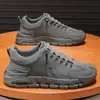 Zapatos Deportivos Versátiles 2025 para Hombre, Zapatos Casuales de Color Sólido Antideslizantes, Zapatos de Trabajo sin Cordones, Zapatos de Seguridad con Suela Gruesa para Aumentar la Altura