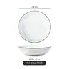 Cuenco Cerámico Estilo Hunan para Saltear, Plato Auspicioso y Deseoso para Saltear, Utensilios de Cocina, Cuenco Bajo Estilo Jiangxi, Uso Comercial