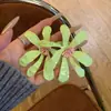 Tan Hermosos Que Te Dan Mareos~ Nuevo Estilo de Viaje y Vacaciones Primavera-Verano Pendientes Florales Exagerados con un Aspecto Dulce y de Hada Que Realzan el Tono de la Piel