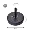 Resistente al viento, Estable, Resistente al sol, Duradero, Base para sombrilla de 23 kg rellenable con agua, Pedestal de agua fijo para sombrilla de sol para exteriores