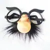 Juguete de Halloween gafas de bruja luminosas traje de nariz de bruja Halloween disfraz de bruja femenina gafas de nariz de bruja