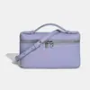 Nuevo Modelo 2026 Lp19 Bolso de Piel Genuina para Mujer, Bolso para Lonchera, Bolso tipo Caja de Piel de Vaca de Primera Capa, Bolso de Mano, Bolso de Hombro, Bolso Cruzado, Versátil para Mujeres