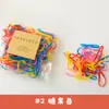 Personalizado de Fábrica Nuevo Color Banda de Goma Pequeña Color Gelatina Alta Elasticidad Macarrón Cuerda Desechable para el Cabello alrededor de 10g Bolsa