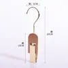 Gancho de madeira maciça faia S gancho loja de roupas pendurar chapéu clipes de adereços decorativos clipe rotativo de madeira para cachecol