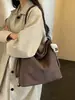 Bolso de axila coreano de gran capacidad para mujer, nuevo bolso tote de moda tendencia 2026, bolso de hombro de alta gama multiusos para el día a día