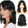 Moda Europeia e Americana Franja de Ar Cabelo Cacheado Ondulação d'Água Cor de Venda Quente na África Cabelo Cacheado Headset