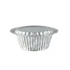 Tazón Olla de Papel de Aluminio Desechable Caja de Papel de Aluminio para Arroz Embalaje para Barbacoa Tazón Redondo para Llevar con Tapa Polvo Comercial para Uñas de Flores