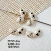 Macaron Color Cute Style Bow Paint Alloy Handmade DIY Beaded Mobile Phone Chain Colar Acessórios para Cabelo