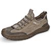 Zapatos de Malla para Hombre 2023 Verano Nuevo Estilo Ligeros Transpirables Antideslizantes Suela Suave Piel Genuina Exteriores Casuales Zapatos de Hombre Zapatos de Aire