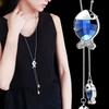 Venta al por mayor de fábrica cadena larga para suéter accesorios para puestos accesorios para tiendas de ropa colgante colgante de collar de alta calidad