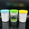En stock lata de plástico de 300 g botella PE de 500 g boca ancha película adhesivo interior botella boca ancha fertilizante sub-botella alimento barril pequeño
