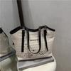 Bolso Tote de Paja Nicho Gran Capacidad 2025 Verano Nuevo Moda Commuter Versátil Vacaciones Playa Mar Bolso de Mano