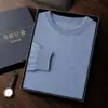 2026 Nuevo Suéter Casual de Cuello Redondo para Hombre, Camisa Base de Cachemir