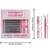 Set de Pegamento para Pestañas Postizas Transfronterizo, Pestañas Postizas 30D de Gran Capacidad, Maquillaje de Halloween, Segmentadas, Nuevo Estilo de Pestañas Postizas Más Vendido