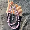 Correa para Teléfono con Borla de Estrella de Cinco Puntas Cadena Doble Perla Dahu Cordón para Teléfono Estilo Muñequera Moda Accesorio de Bolso con Perlas