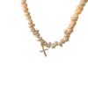 Collar de perlas de agua dulce con forma barroca, temperamento, moda, cadena de cuello de grano pequeño, cadena de clavícula cruzada con microincrustaciones de circonitas