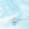 Colar de estrela oca para meninas estilo coreano elegante doce fresco de cinco pontas estrela clavícula corrente com joias de nicho ins