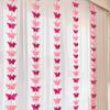 Cortina de suspensão longa de tira de casamento com palavras felizes para sala de casamento, conjunto de layout de quarto de noiva, parede de fundo, decoração de cortina de sala de estar, arte com leite