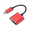 Adaptador de Fone de Ouvido Analógico Adequado para Huawei Xiaomi Carregamento Conversor Dois-Em-Um Telefone Celular Android Interface Tipo-C