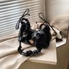 Bolsa Plissada de Nicho Super Popular para Outono e Inverno Transfronteiriça para Mulheres 2026 Nova Moda Versátil Bolsa Transversal Bolsa de Ombro Único Sob o Braço