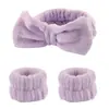 Popular Set de Diademas de Amazon para Mujer, Pulsera Impermeable para Lavarse la Cara, Diadema Sencilla de Moño, Aro para el Cabello, Accesorios para el Cabello