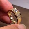 Anillo nuevo y popular para mujer, estilo retro europeo y americano, exagerado, sencillo y personalizado.