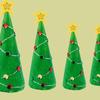 Bola de cono de espuma de dragón de polietileno, modelo de torre de macarrones, accesorios de arcilla ultraligera, material de decoración para árbol de Navidad DIY