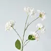 Hortênsia Artificial com 5 Cabeças de Hortênsia de Galhos Altos para Decoração de Casamento, Decoração Suave para Vitrines e Arranjo Floral de Hortênsia Artificial com Múltiplas Cabeças
