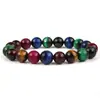 Pulsera de Ojo de Tigre natural directa de fábrica 3A pulsera de cuentas de ojo de tigre de color pulsera terminada pulsera al por mayor