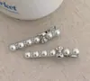 Genial ~ clip de pinza para el pelo con flequillo lateral de diamante plateado, pinza simple de moda, accesorios para el cabello