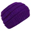 Diadema de Nuevo Estilo para Amazon Transfronterizo, Diadema Cálida Protectora de Orejas, Gorro con Abertura Superior para Cola de Caballo, Gorro de Punto Trenzado