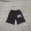 Pantalones Cortos Deportivos Casuales de Malla con Cordón y Estampado de Logo Francés Clásico Pintado a Mano Alcatraz
